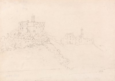 Warkworth Castle, Northumberland by Thomas Girtin